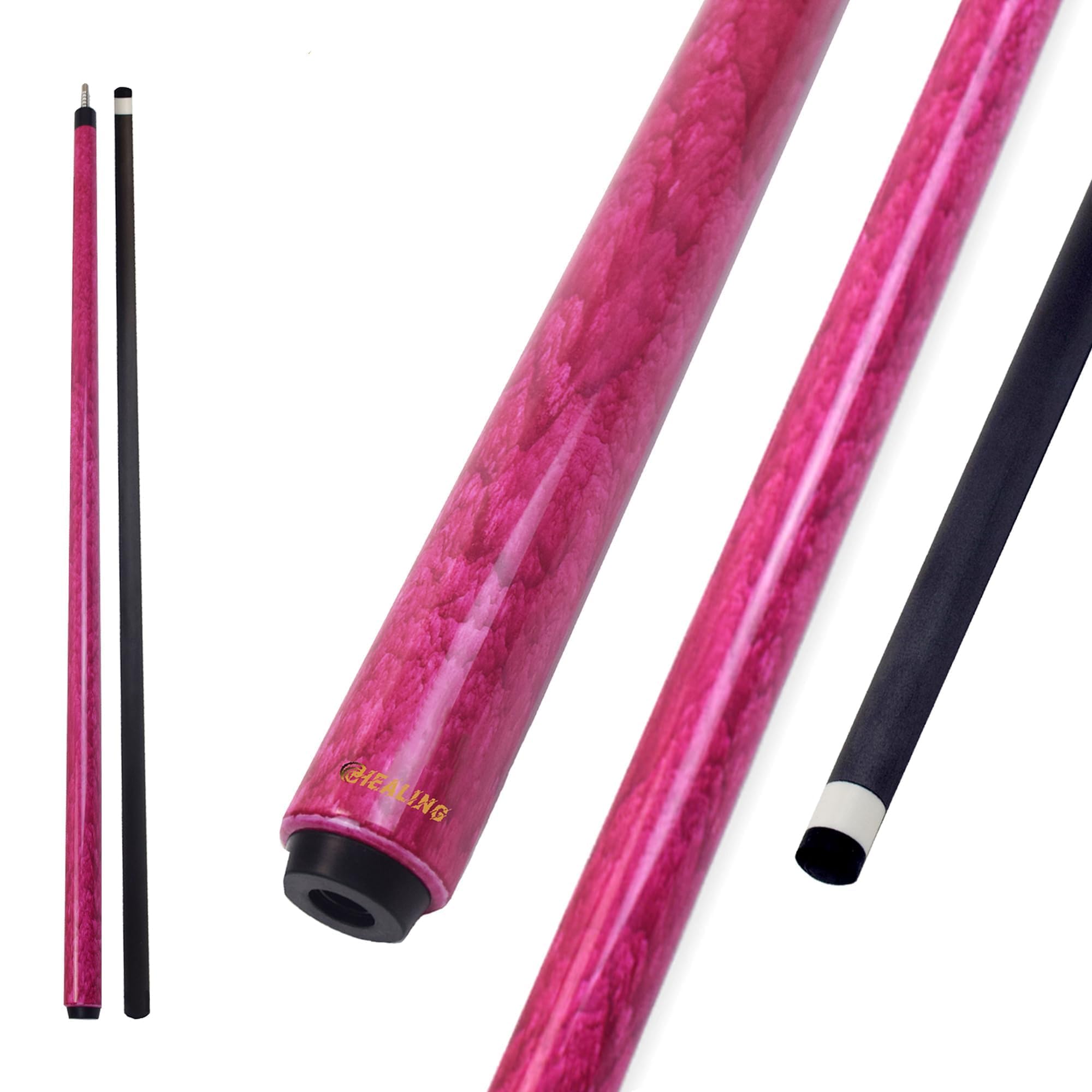 100% Carbon Fiber Shaft, Billiard Cue Carbon T700 Carbon Fiber 56 Inch XTC 12mm Tip Billiard Accessories 1/2 Joint Handmade Straight for 8-Ball/9-Ball 18-20 Ounces (Red)