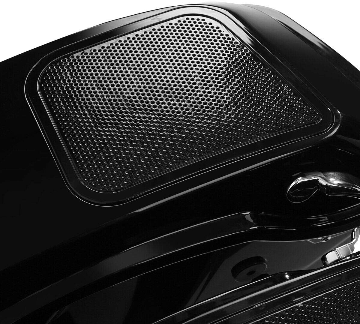 TCMT 5" Extended Stretched Saddlebags 6x9" Speaker Cutout Lids Fit For Harley 2014-2024 Touring Road King Road Glide Street Glide Electra Glide