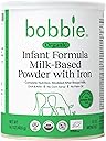 Bobbie Organic Baby Formula, Milk Based Powder with Iron, DHA and Vitamin D, Modeled After Breast Milk, Organic Baby Formula for Newborn to 12 Months Old Infant, 14.1 oz, 1 Pack