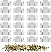 Vista 10 de DEEPDREAM 4 piezas de conectores seccionales de sofá de metal, conectores de sofá, conector de muebles entrelazados con 10 tornillos 4 pzas