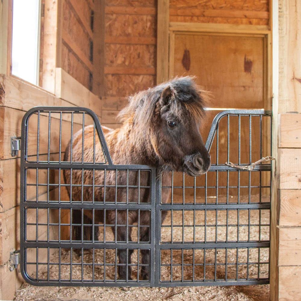 Easy-Up Horse Stall Gate | Tough & Durable | 2-Year Warranty | Comfortable Yoke Design | Discourages Weaving | Minature Gate | 48
