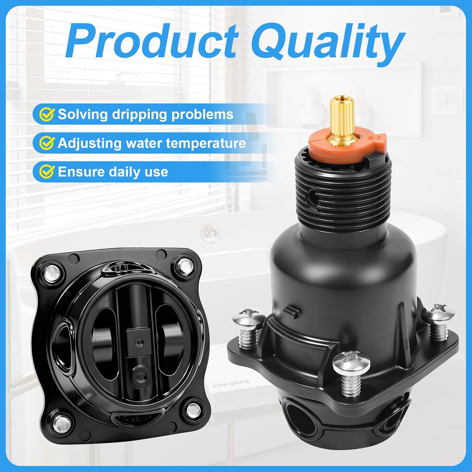 GP800881 Pressure Balance Cartridge, Compatible with Kohler Shower Valves, Shower Cartridge Replacement for Rite-Temp and K-8304 Shower Valves (1)