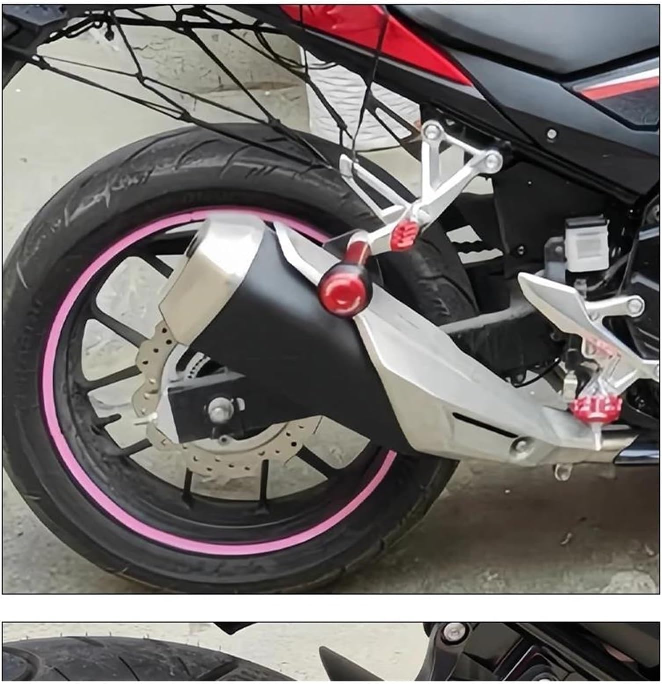 Anti Crash Pad Protector For Yamaha YZF R15 V2/V3/V4 MT-03 YZF-R3 YZF R6 YZF R25 Motorcycle Anti-fall Exhaust Pipe Protection Rod Frame Slider(Green)