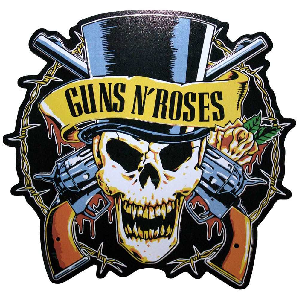 Rock Off Officially Licensed Products Black Guns N' Roses Top Hat Fridge Magnet One Size