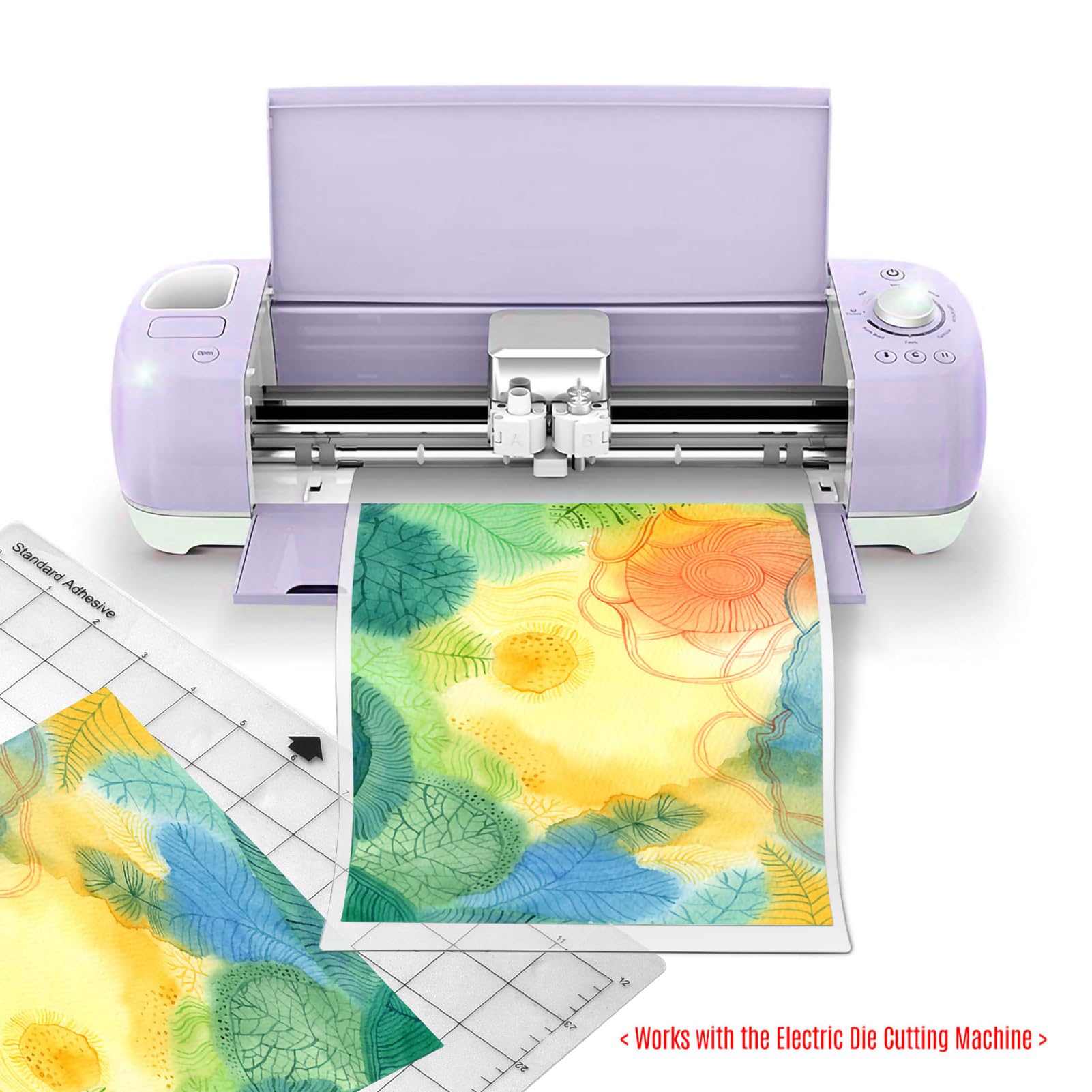 Tappetino da taglio di ricambio Tappetino adesivo trasparente con griglia di misurazione 12x24 pollici per Silhouette Cameo Explore Plotter Machine 5 pezzi