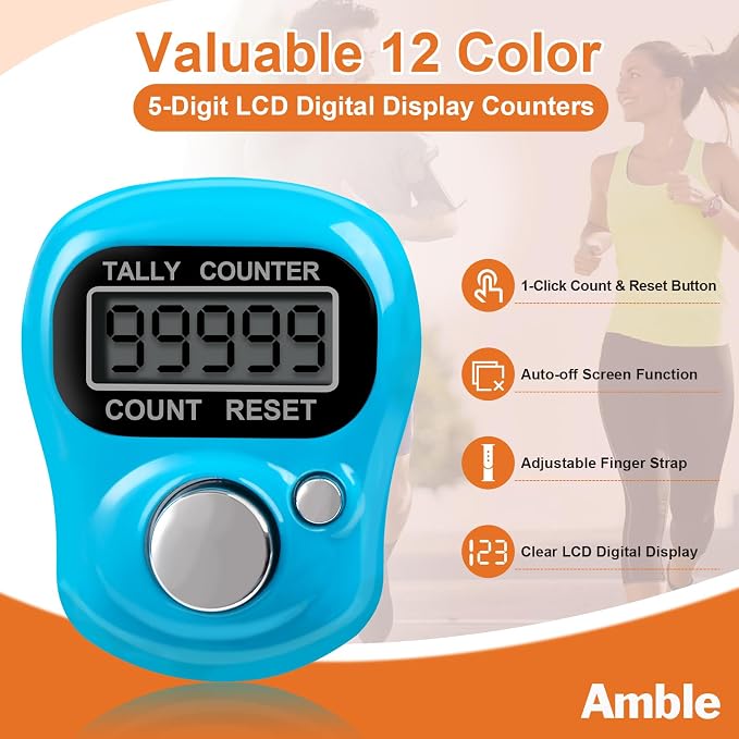 Clickers, 12 pack y 6 pack contadores de dedo miniatura 6