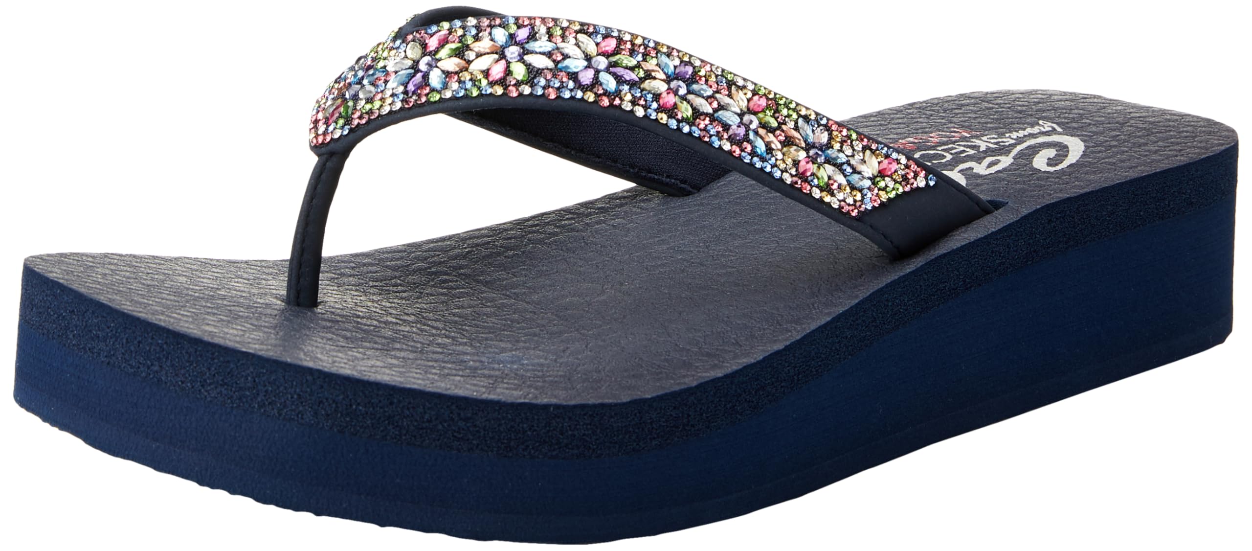 Skechers -Womens Modern Flip-Flops & Slippers-Vinyasa - Wild Daisies-119638-Nvmt-7 Uk, Black (B0CDK6NMXY) Amazon Price History, Amazon Price Tracker
