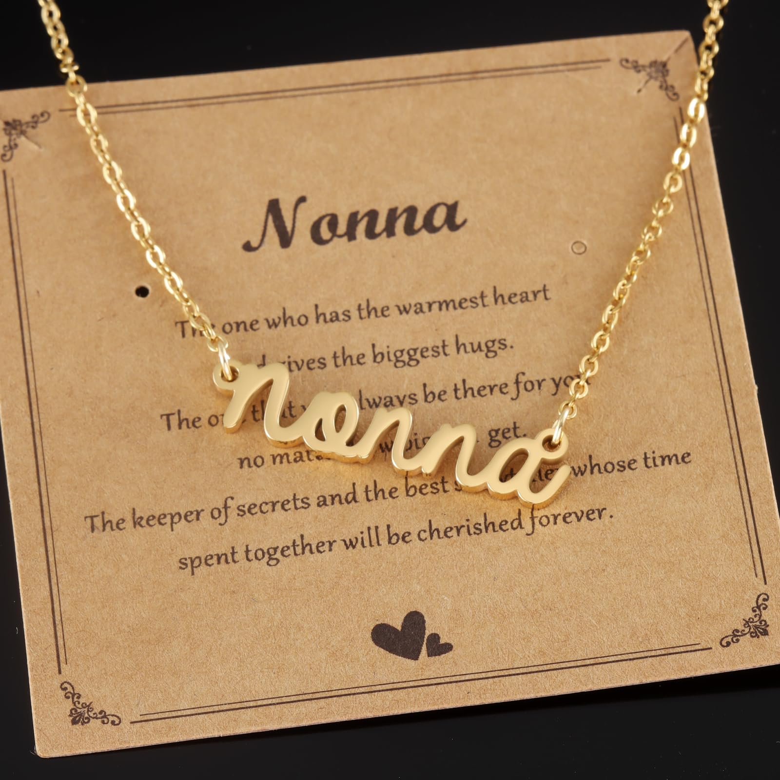 Kivosliviz Gift for Nonna Necklace Women from Grandkids Best Birthday Jewelry Nonna Necklace