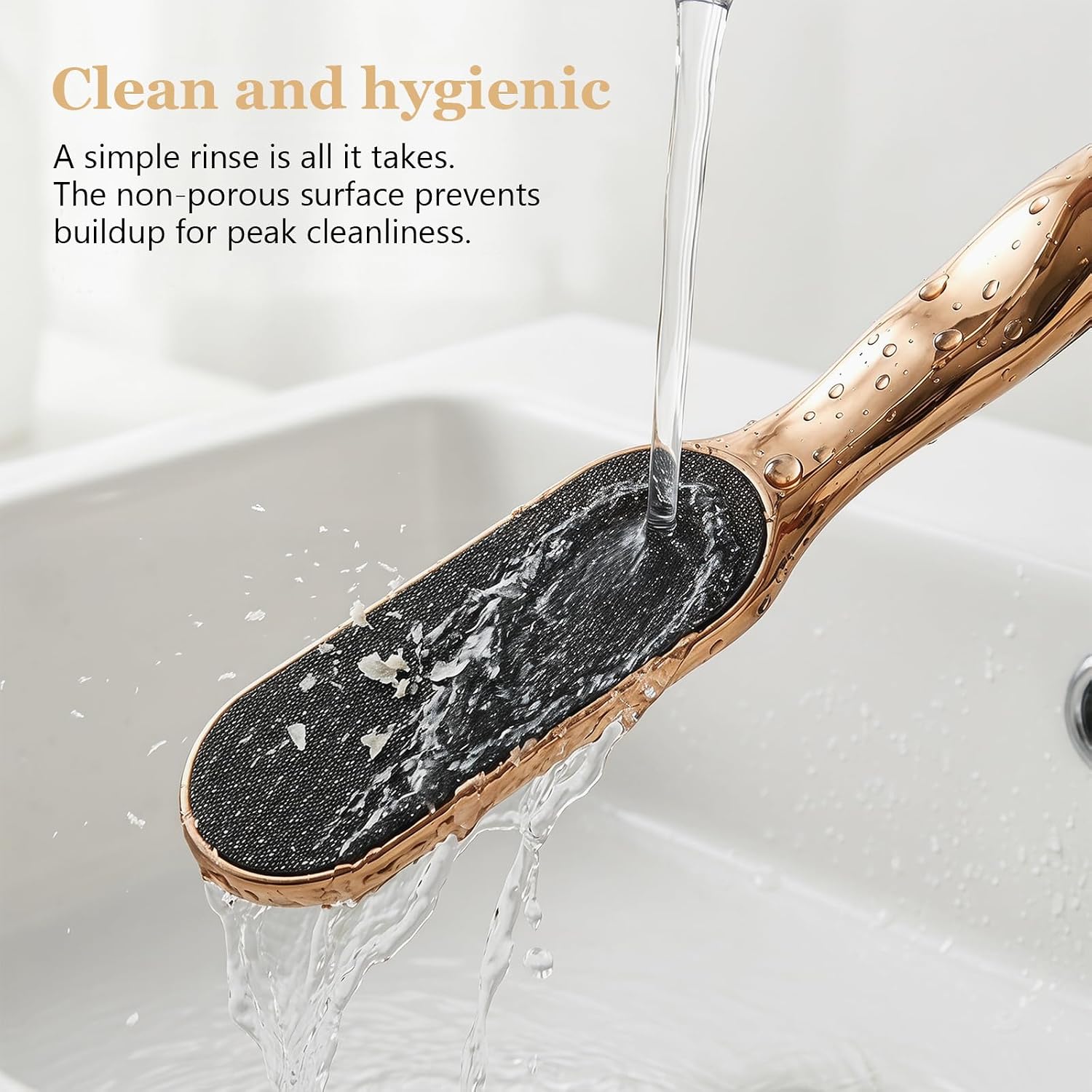 Nano Glass Foot File, Glass Foot File Callus Remover and Dead Skin Remover for Feet, Anti-Slip Heel File for Hard Skin and Cracked Heels, Wet or Dry Foot Scrubber