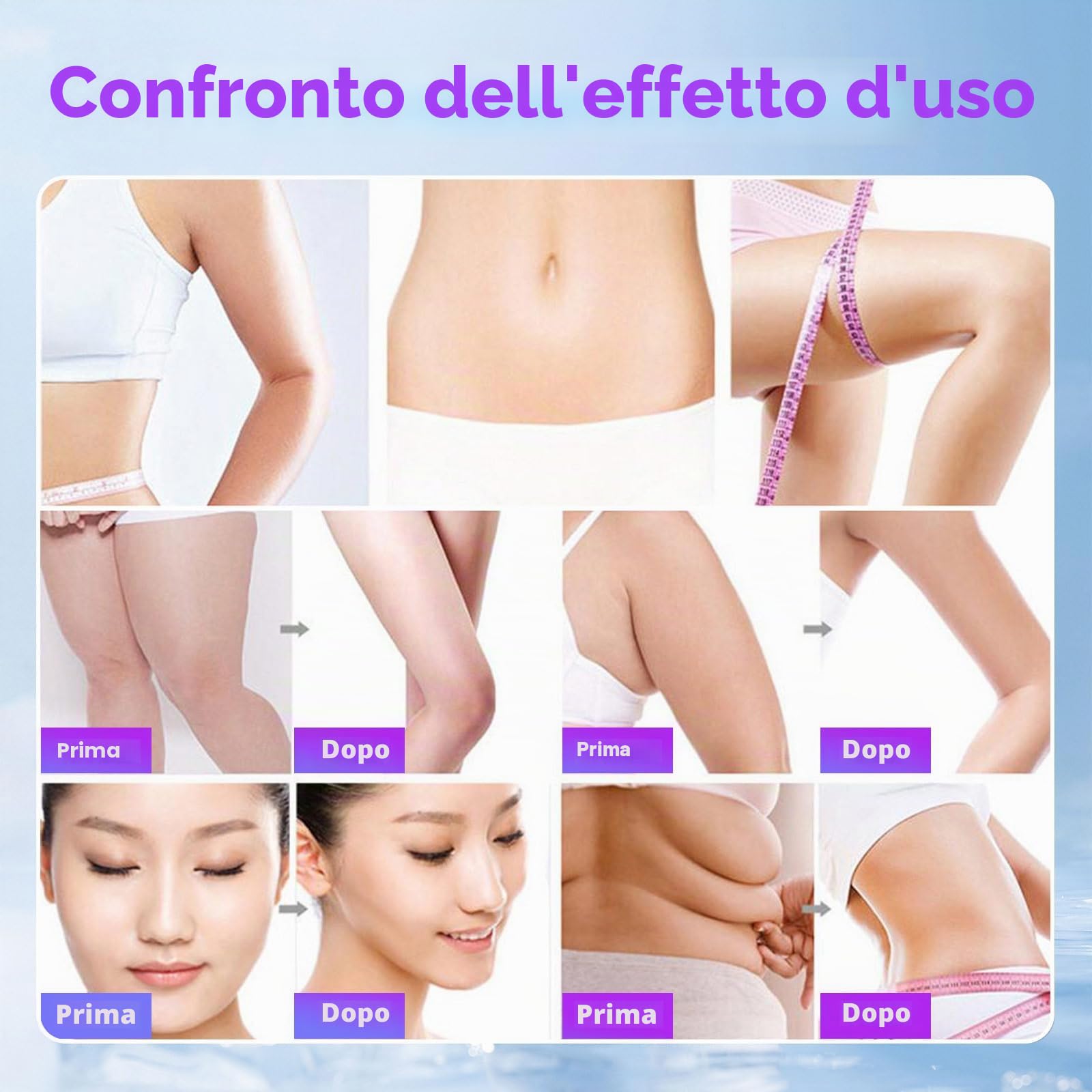 40 K Dispositivo dimagrante Anti Cellulite, 4 in 1 Cura del viso, Massaggiatore Dimagrante Corpo Intero, Cura del Corpo Multifunzione, Modellatura, Rassodamento per viso, addome, Dimensione, Gambe