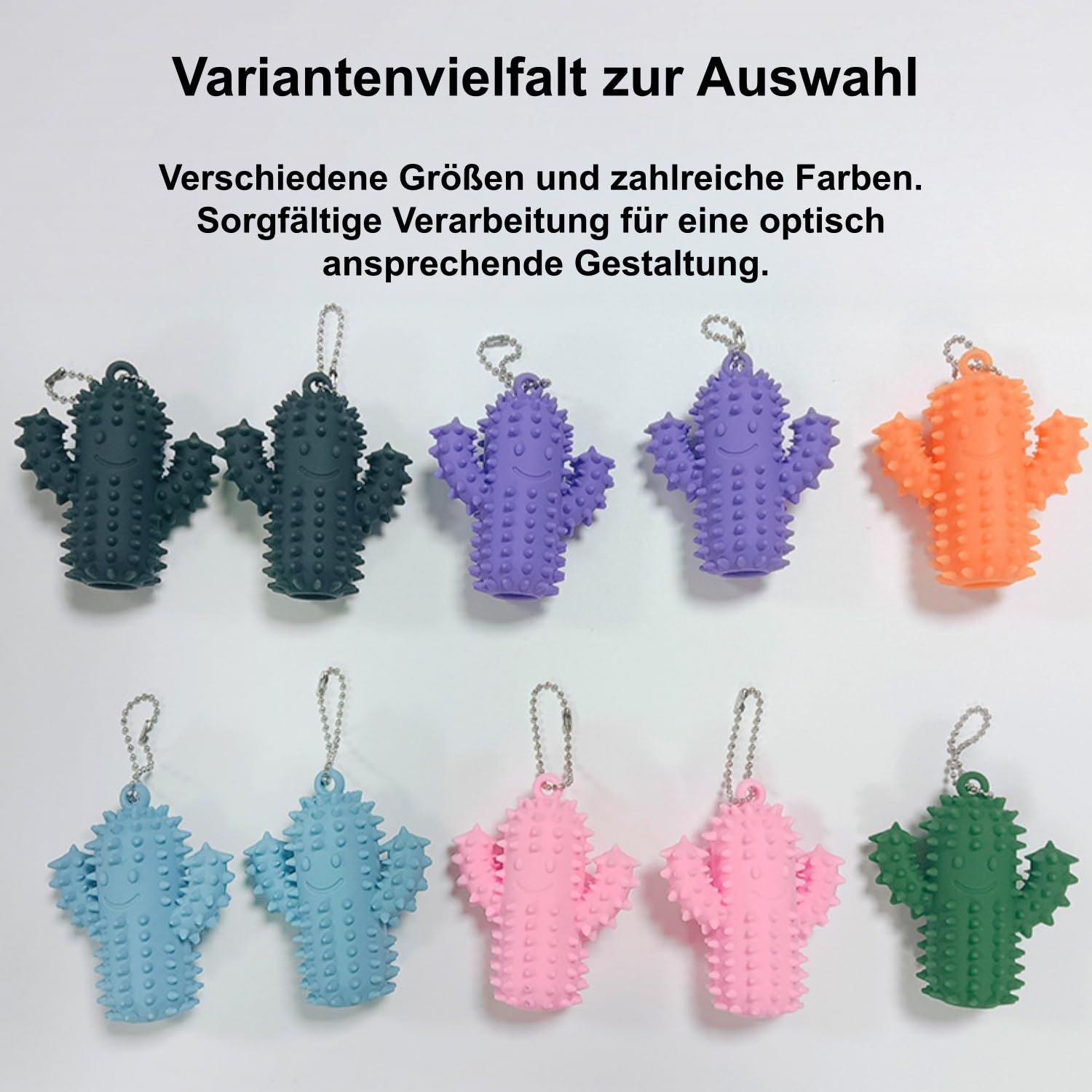Silikonowa zabawka fidget, sensoryczna zabawka antystresowa do biura, szkoły, w podróży i do domu, prezent do relaksu (pomarańczowy (A), 6 sztuk w zestawie