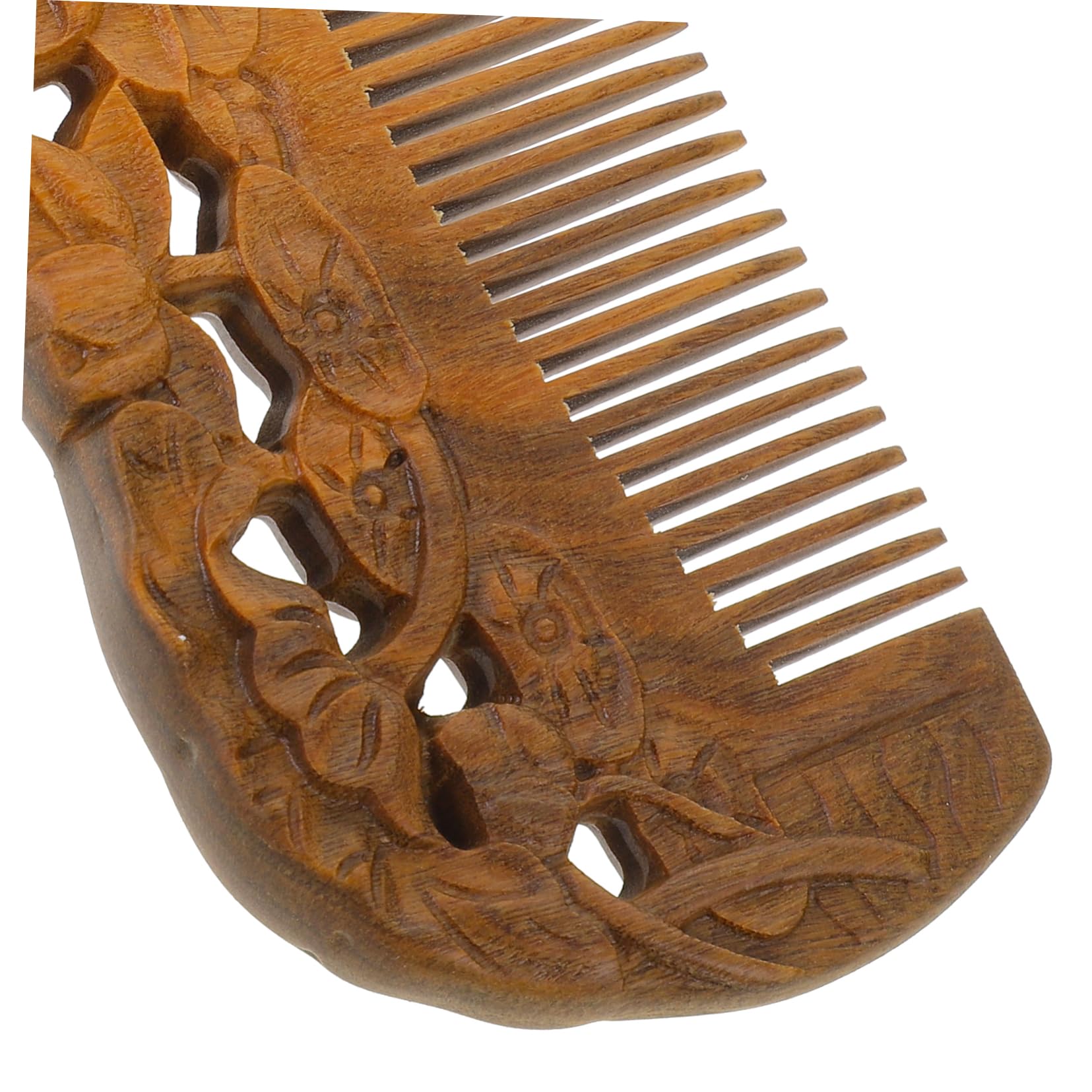Didiseaon 3 Peines Decorativos Y Elegantes De Madera Natural Sin Enganches Sin Estática Sin Frizz Para Cabello Y Grueso.