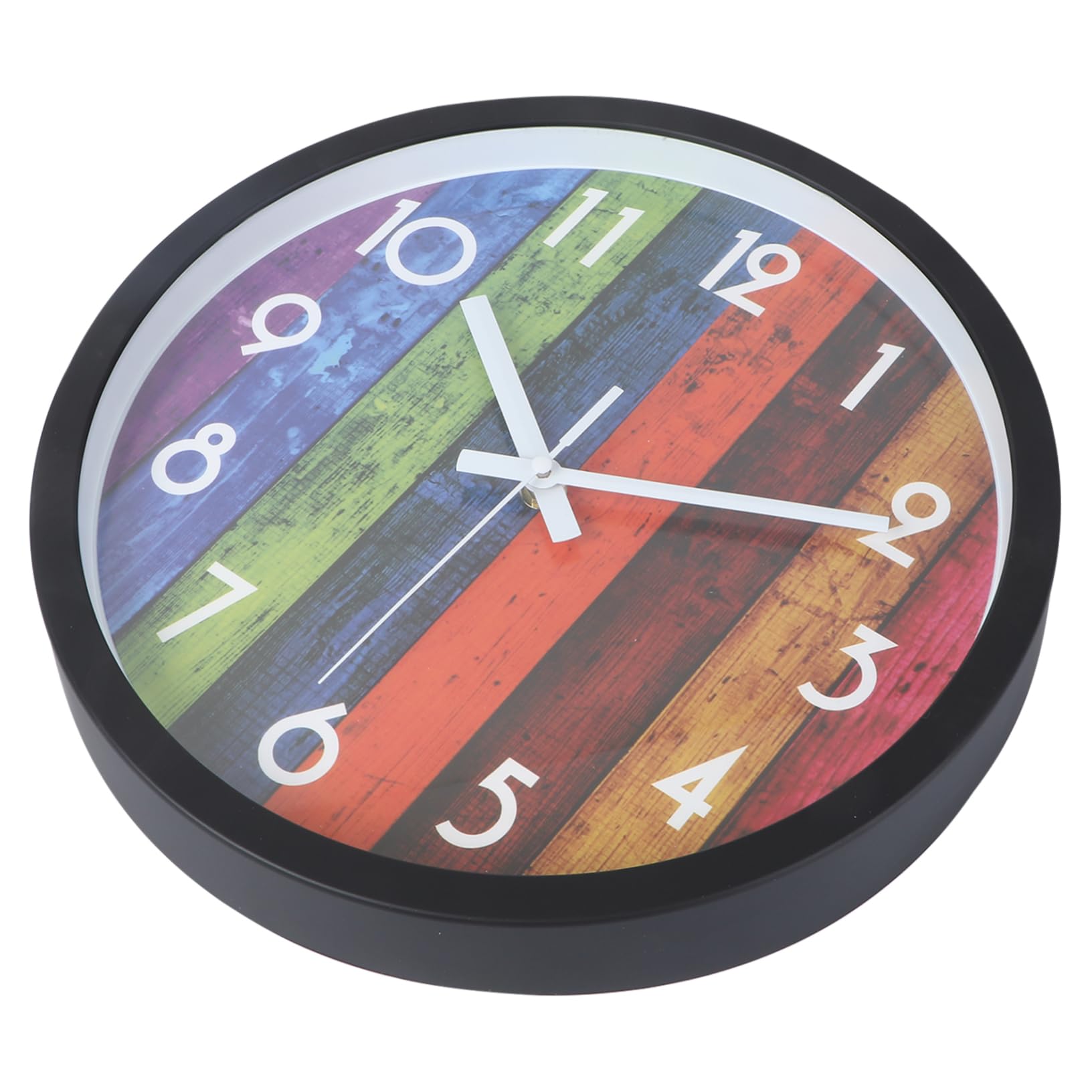 Horloge murale colorée en bois pour égayer le salon et la chambre