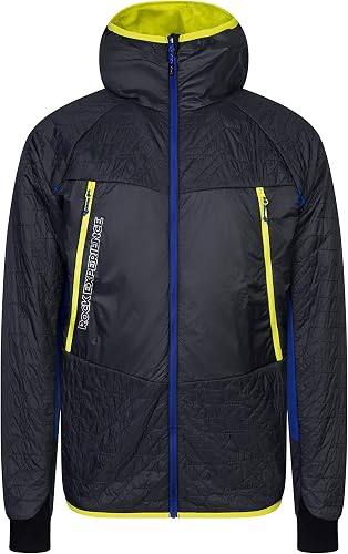 Rock Experience REMJ10861 KATMAI HOODIE HYBRID Jacket Men's 1323 EBONY+1292 SURF