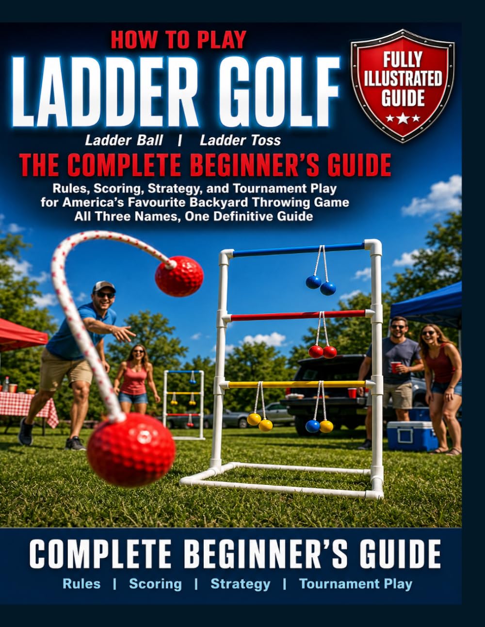 Ladder Golf, Ladder Ball, Ladder Toss: Fully Illustrated Edition: The Complete Beginner's Guide: Rules, Scoring, Strategy, and Tournament Play for America's Favourite Backyard Throwing Game.