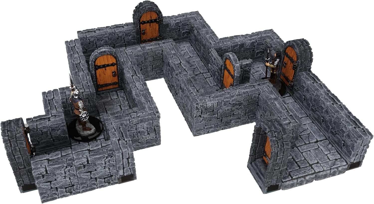 Warlock Tiles: Expansion – 1 in. Dungeon Straight Walls