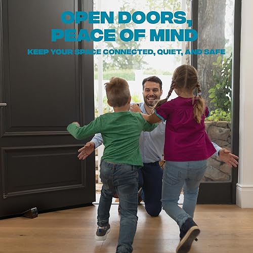 Vista 17 de Strongest Home Cuña de tope de puerta resistente (6 piezas cromadas), tope de puerta de goma antideslizante y metal para puertas pesadas, funciona