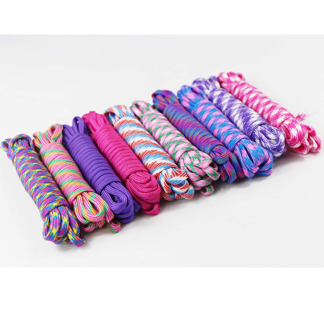 Corda Paracord 550 - 12 Colori Per Braccialetti, Survival E Attivit&agrave; Outdoor