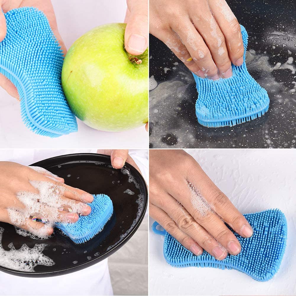 Hotaden Magic Cleaning Sponge Pack van 100 Magische Gum Sponzen Melamine Foam Cleaning Pad Eraser Spons voor Alle Oppervlakte Badkamer Keuken Vloer Plint Muur Cleaner Grijs