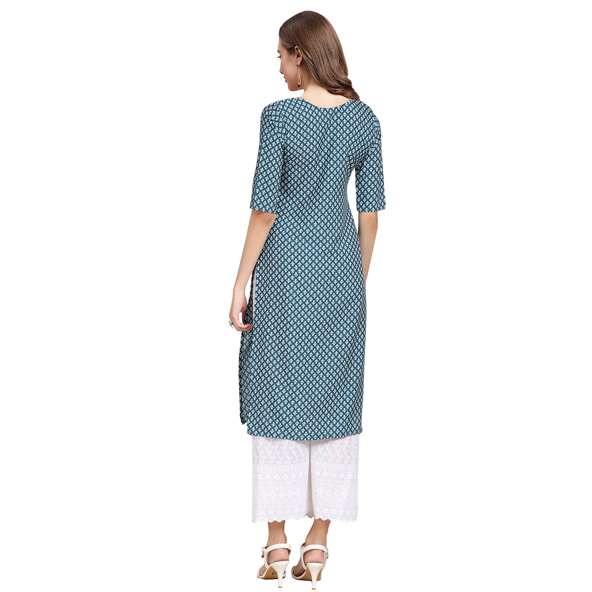 Pinkmint Women's Crepe Digital Print Straight Kurta [Pack Of 6] (Ccp-343-351-352-347-334-328-Xl)