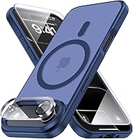 Vista 126 de 3 en 1 Funda Magnética Fuerte para iPhone Air, 1X Protector de Pantalla + 1X Protector de Lente de Cámara, Cubierta Protectora a Prueba de Golpes