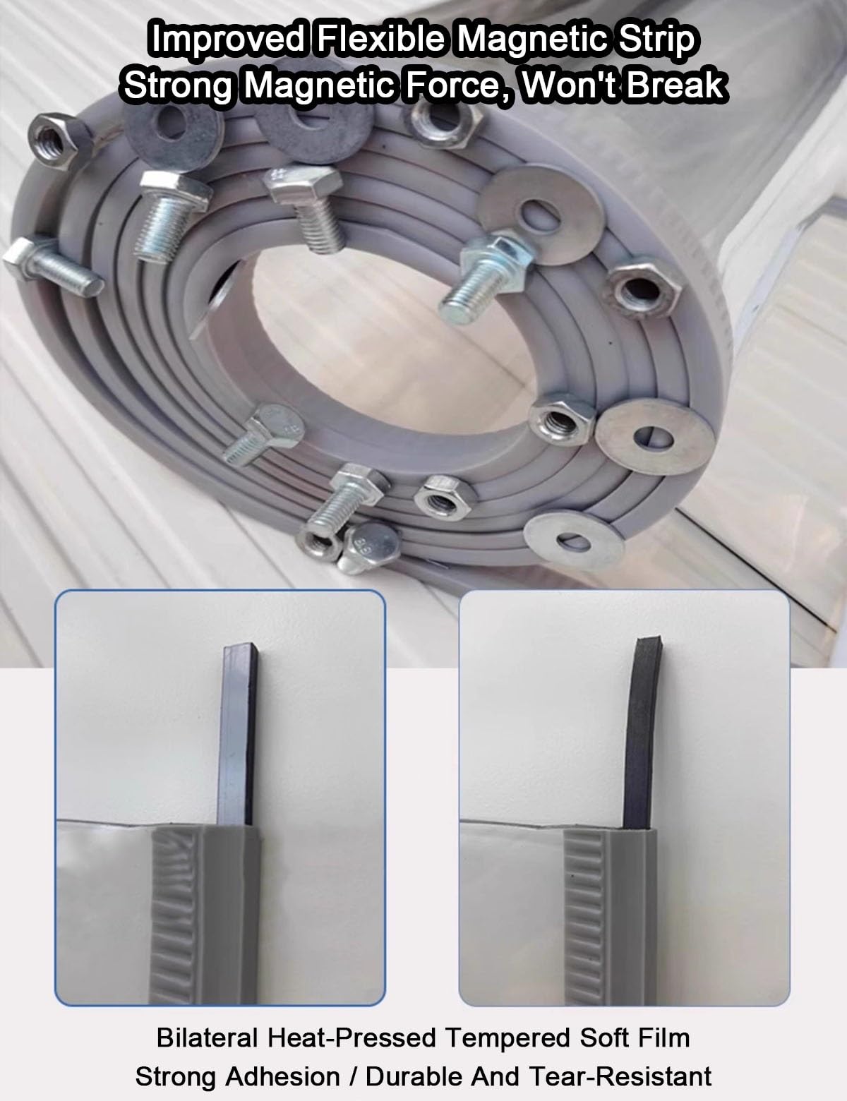 Kit Rideau à Lanières PVC, Rideaux à Lamelles Transparent Isolation Thermique Étanche Anti-Bruit Anti-Poussière, PVC Rideau de Porte Exterieur Vent pour Entrepôts Frigorifiques et Supermarchés