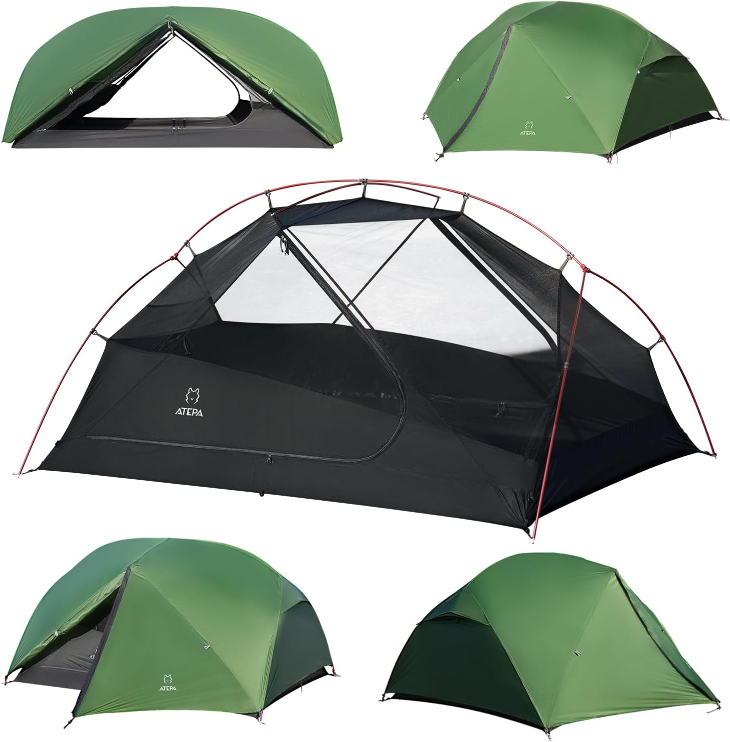 Carpa para mochilero ATEPA Voyage 2 personas ultraligera
