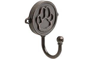 Franklin Brass Paw Print Dog Hook