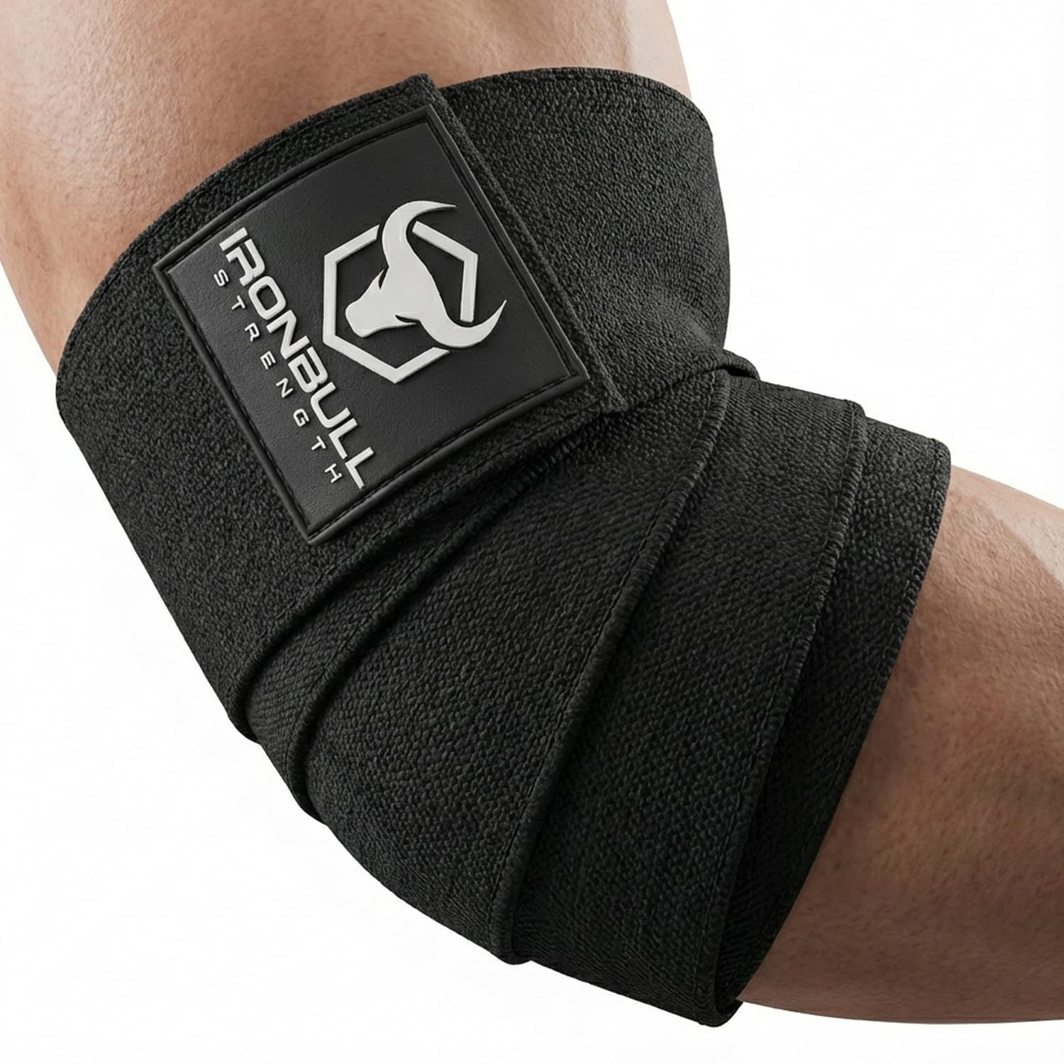 IRON BULL Classic Elbow Wrap Elbow Support (Black)