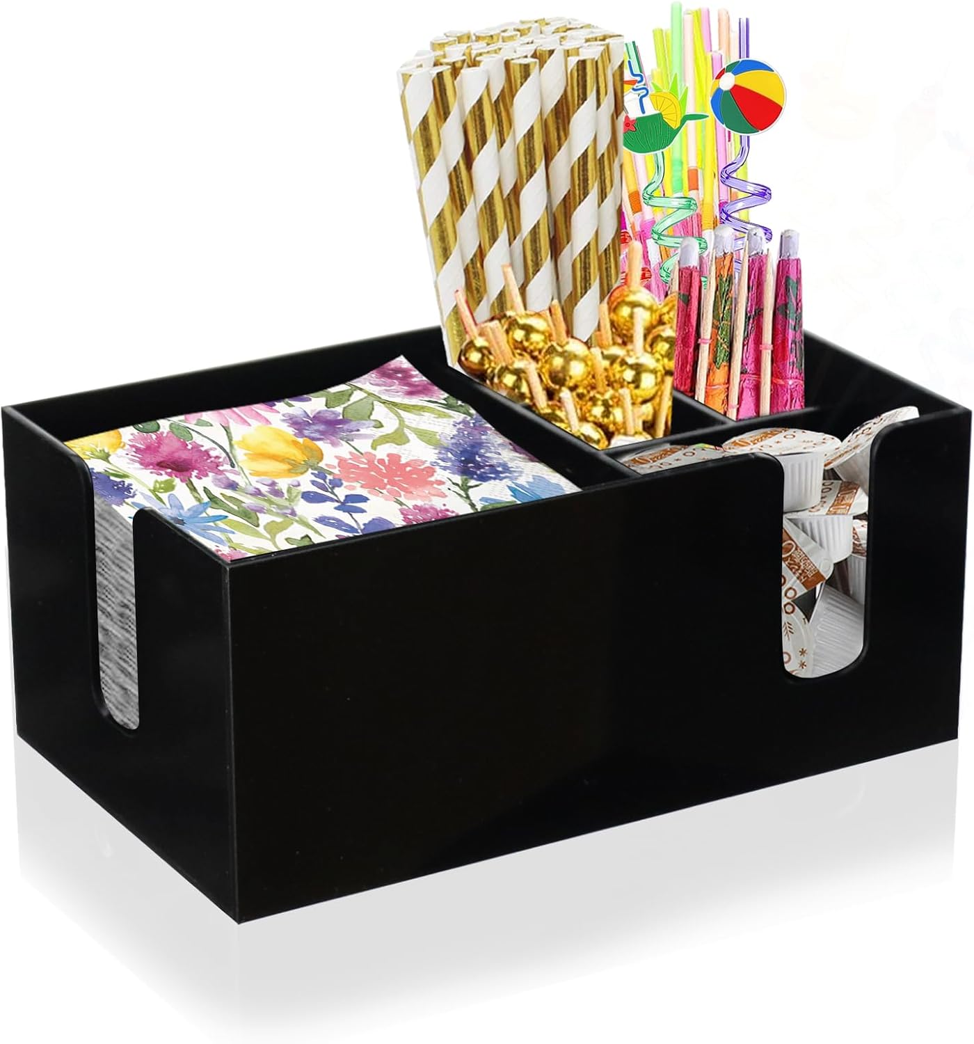 Bar Napkin And Straw Holder Dispenser, Bar Tool Holder