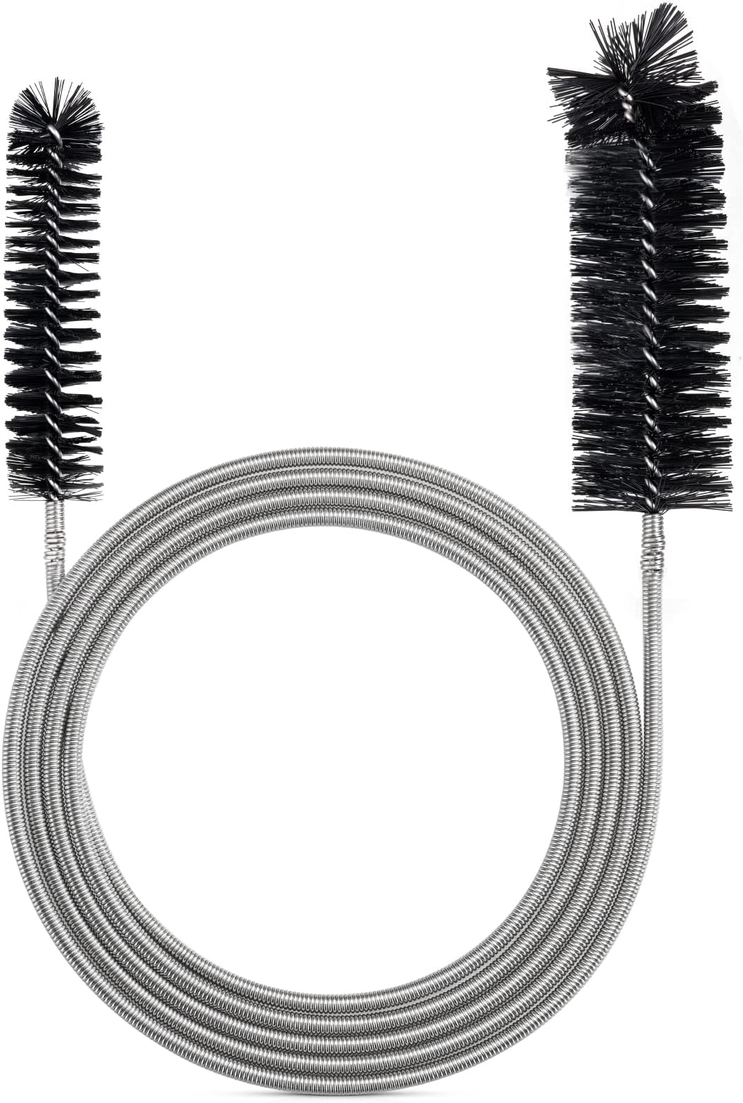 Drain Brush Pipe Cleaning Brush Slim Drain Hole Cleaning Tool Hose Flexible Feeding Tube Cleaning Brush Black Color