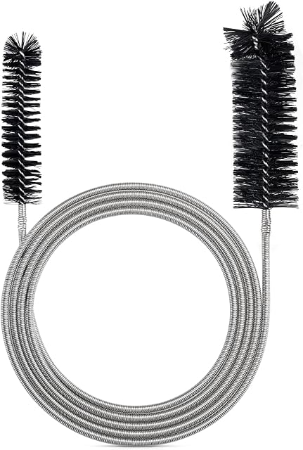 Flexible Feeding Tube Cleaning Brush Slim Drain Hole Cleaning Tool Hose Pipe Cleaning Brush Black Color