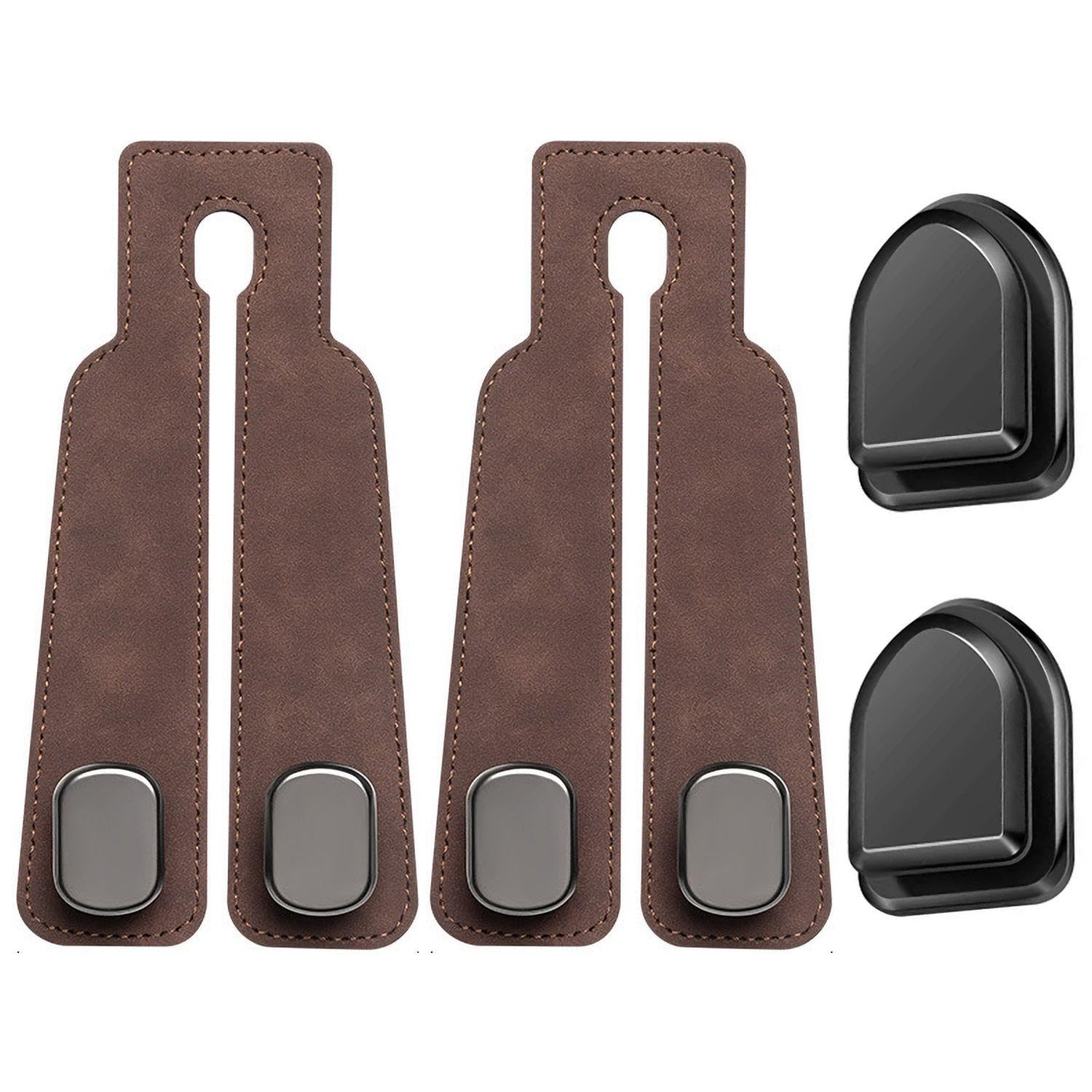2 Pieces Of Car Rear Seat Hooks, 2 Pieces Of Adhesive Hooks, Car Headrest Back Hooks, Car Hanging Hooks, Storage Hooks, Double-Headed Seat Hooks, Universal Car Hooks
