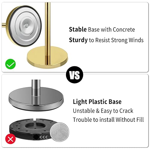 Miniatura 2 de Multitud Control Stanchion 8 piezas, cuerdas y postes de terciopelo, postes de alfombra roja, base rellena de barro y cuerdas de terciopelo, juego