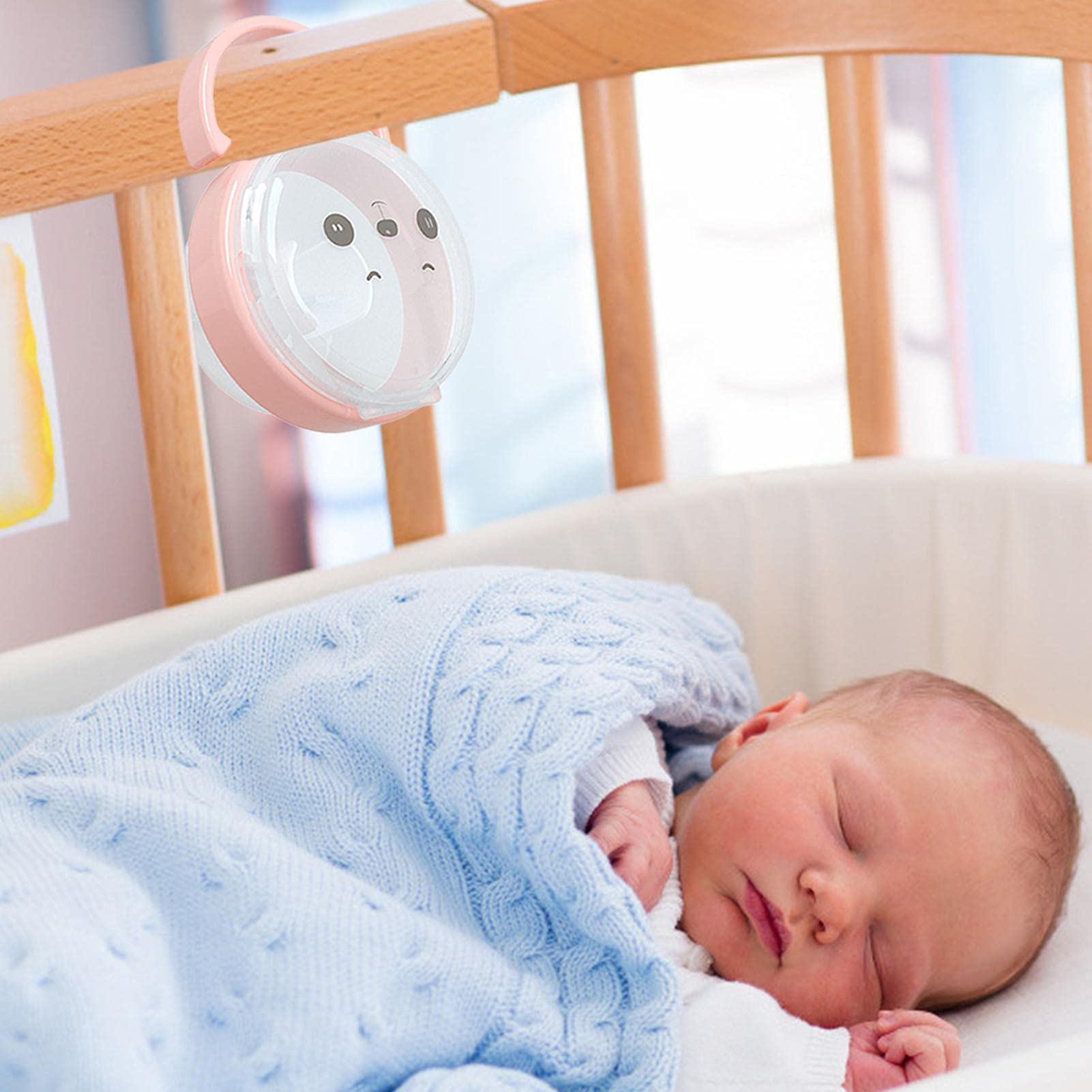 Boîte À Sucette pour Bébés de Rangement Portable, Mignon Tétine avec Poignée, sans BPA Étanche La Poussière, Rose