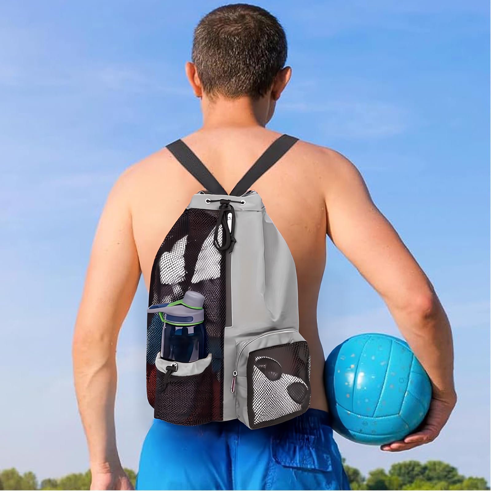 dellyy Mochila Natacion Impermeable Gran Capacidad Unisex Rosa