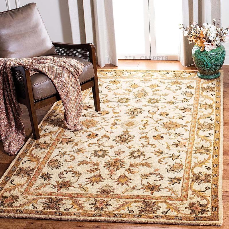 Image of zia carpets Hand Tufted Woollen Modern Collection Bedroom & Living Room Carpet Size 5 x 8 feet