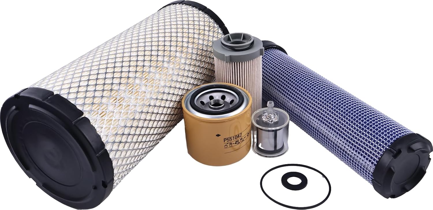 Solarhome 500 Hours Filter Kit Compatible With CAT 236D 242D 246D 262D 272D 272D XHP 272D2 272D2 XHP