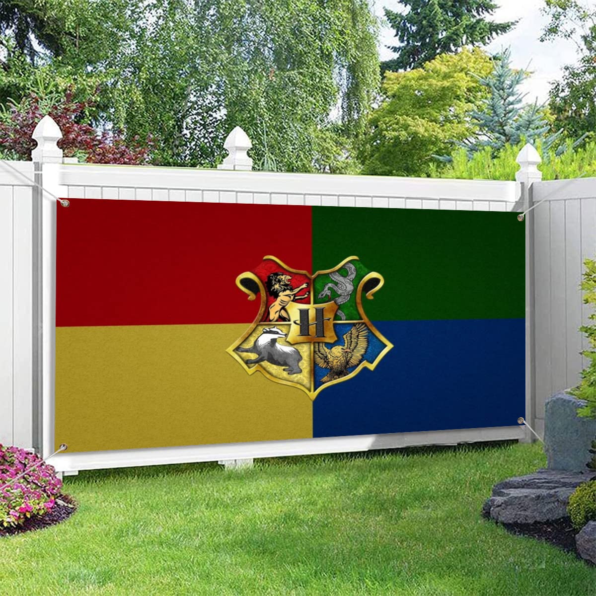 Amazon.co.jp: 国旗 バナー 壁掛け ハリーポッター (1) タペストリー