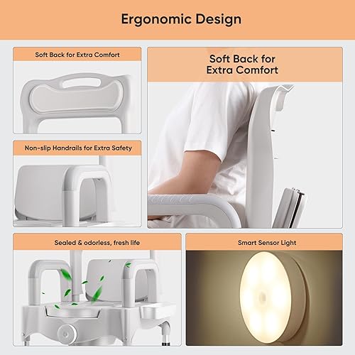 Miniatura 5 de RHHBQQ Inodoro portátil blanco