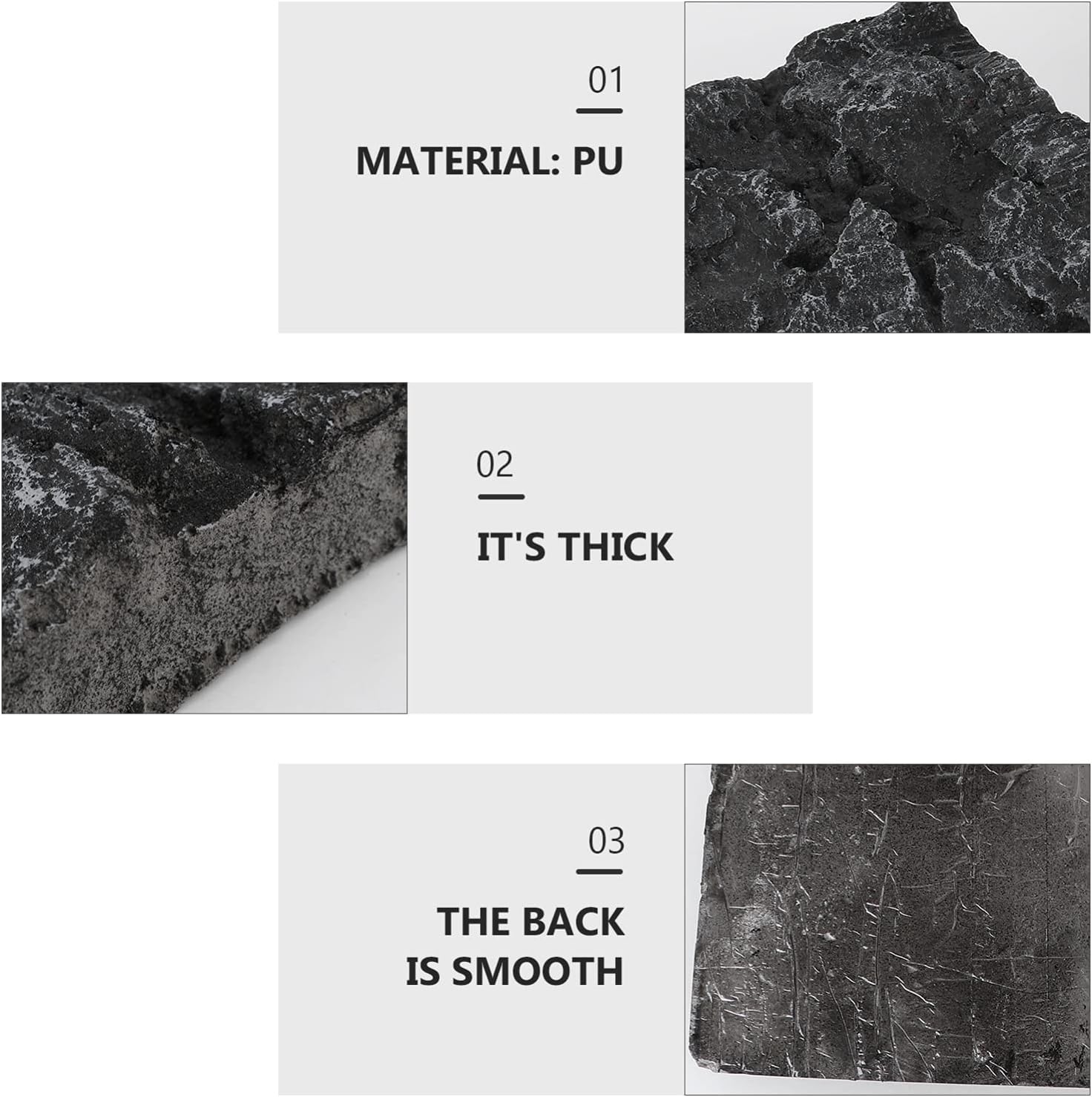 balacoo Aquarium Background Board Reptile Terrarium Background Decorations for Fish Tank Reptiles Turtles