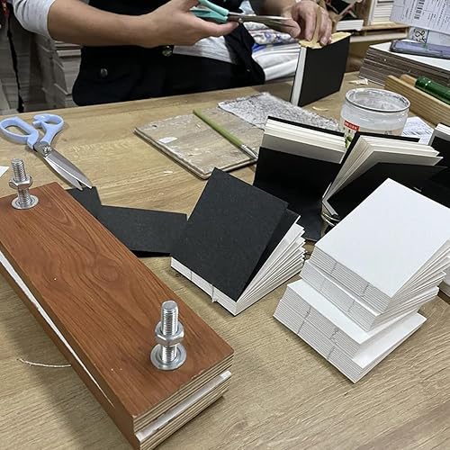 Miniatura 9 de Cuaderno de bocetos de acuarela con tapa de 10.58 ozm (2.6 x 2.4 pulgadas), cuaderno de viaje para diario, bocetos de acuarela, regalo para artistas