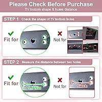 Vista 2 de Soporte de metal para reemplazo de patas de TV LG, solo para modelos de TV LG de 70 pulgadas y 75 pulgadas que enumeramos, para 70UJ6570 70UJ657A