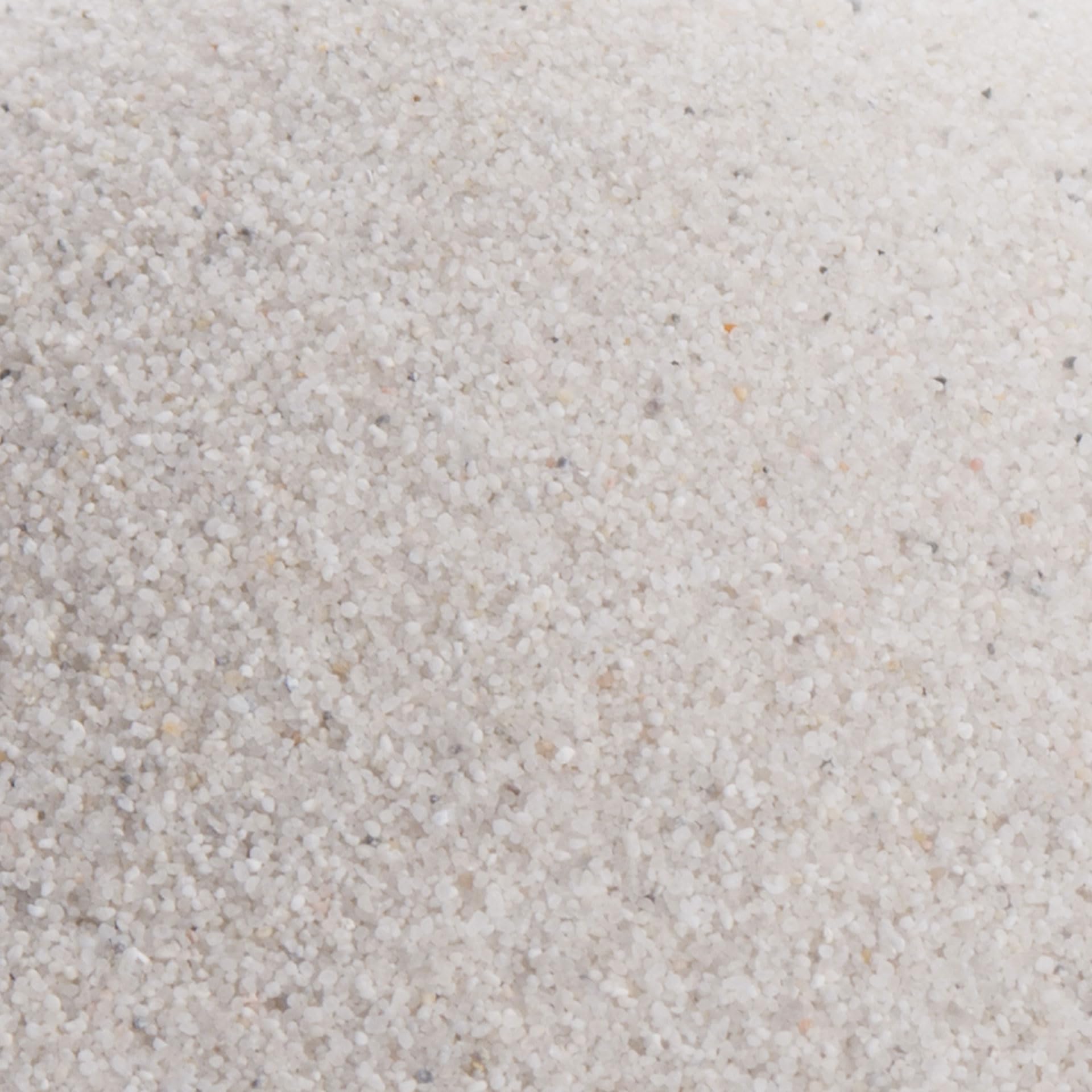 Schicker Mineral arena blanca para acuario 25kg, granulometría 0,4–0,8mm, pH neutro y sin colorantes, bordes redondeados, lavada y tratada a alta temperatura, apta agua dulce y salada, origen Alemania