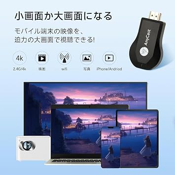 HDMI, Mirrorcast, Wireless, Mirroring, Mirroring Your Mobile Phone Screen on iPhone & Android Screens, Miracas YouTube Watching, Wifi Smartphone, Screen Connection, Shows Your Smartphone On Your