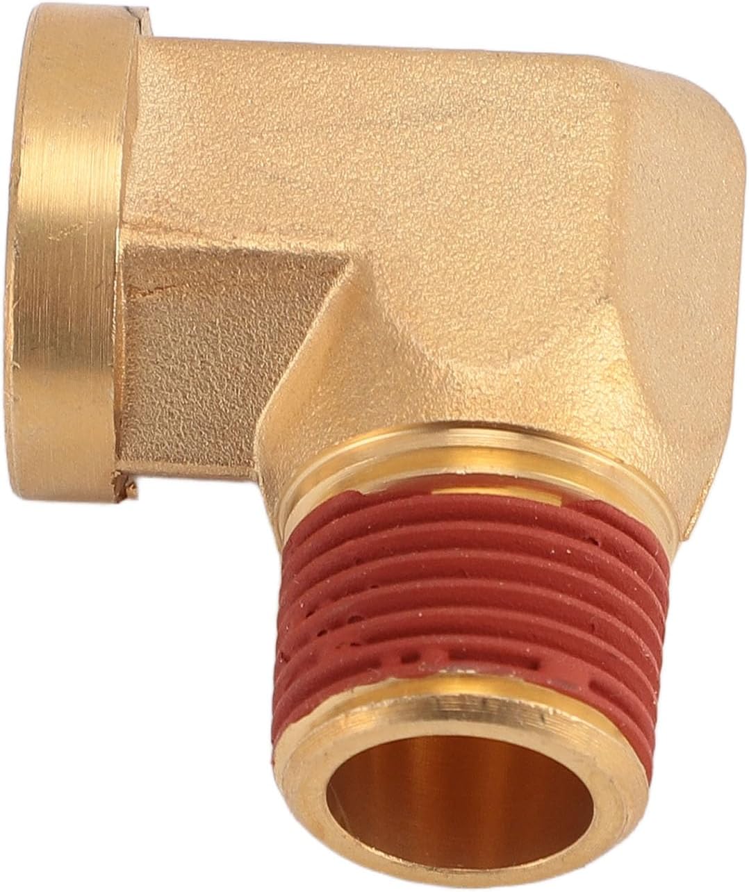3/8in NPT Brass Pipe Fitting 90 Degree Leakage Proof Male Female Adapter Air Gas Oil Hose Connector