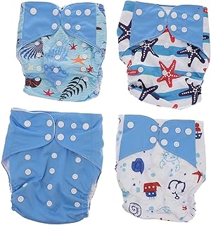 Alipis 4 Pçs Fraldas Laváveis Fraldas Do Bebê Calças De Treinamento Da Criança Fraldas Recém-Nascidos Fraldas De Treinamento Da Criança Calças De Treinamento Do Bebê Fraldas De Pano