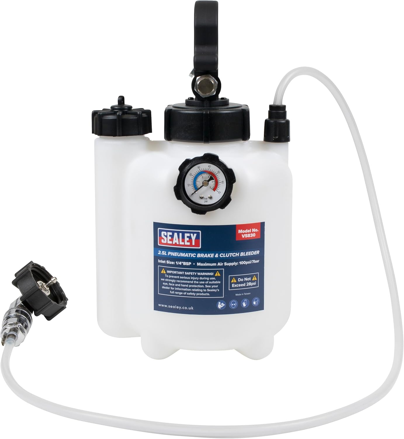 Sealey 2.5L Pneumatic Brake & Clutch Bleeder - VS830
