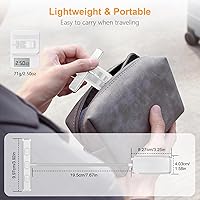 Vista 8 de Gritin Luz de libro recargable de 19 LED para leer en la cama con función de memoria, cuidado de los ojos, 3 temperaturas de color, brillo