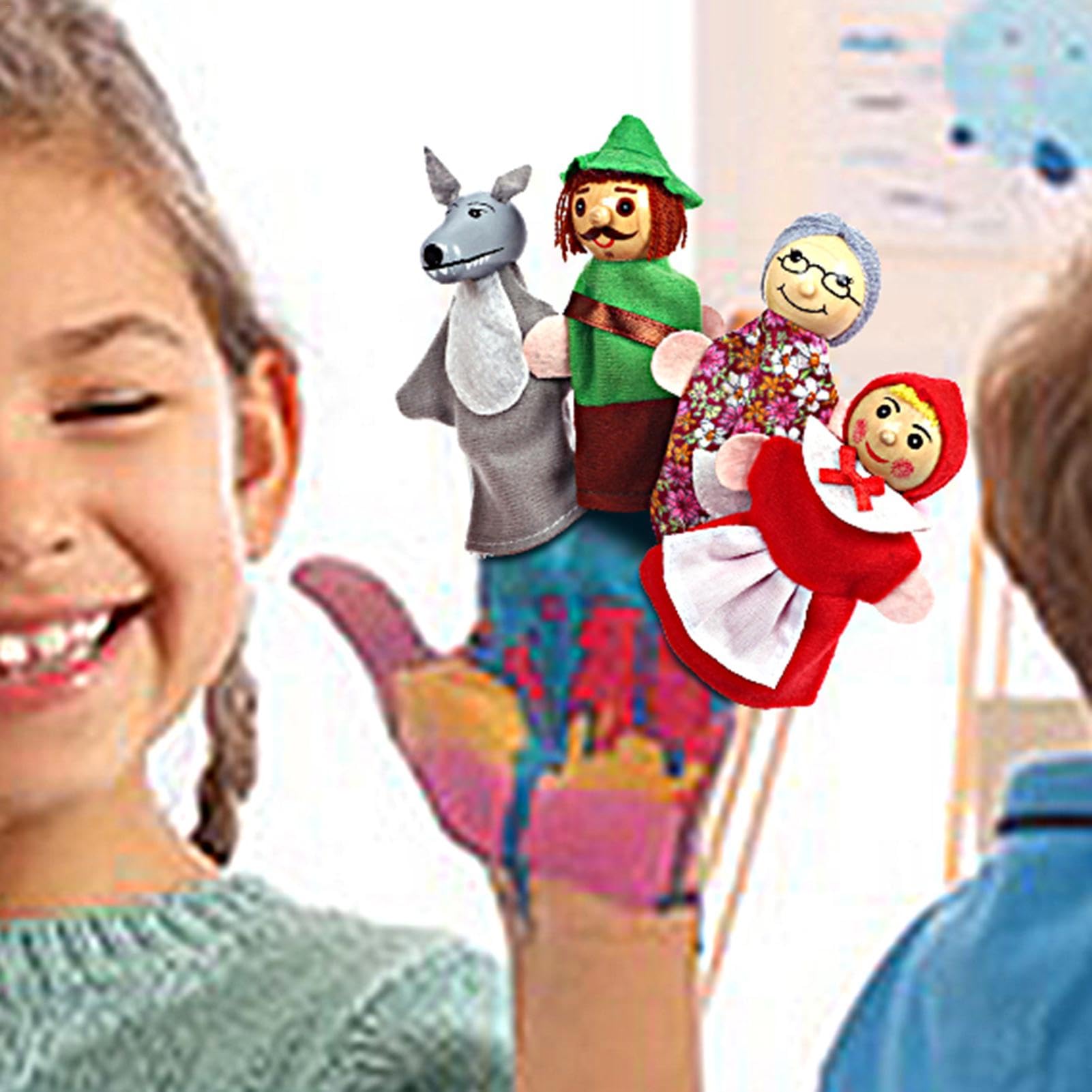 Set De 4 Marionetas De Dedo De Animales – Títeres De Poliéster Para Contar Cuentos Y Juego Imaginativo – Juguetes Educativos Para Hora Del Cuento, Baño Y Fiestas – Regalo Para Niños De Todas Las Edades